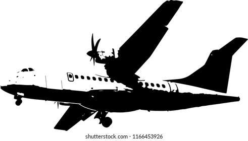 Airplane vector illustration