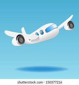 Airplane. Vector illustration