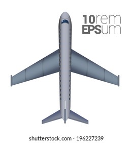 Airplane. Vector illustration.