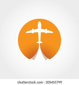 Airplane vector illustration