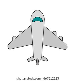 Airplane vector illustration