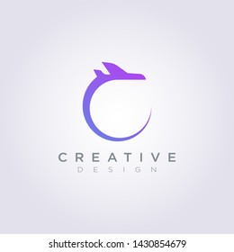 Airplane Vector Illustration Design Clipart Symbol Logo Template.