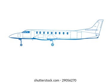 Airplane Vector illustration for designers