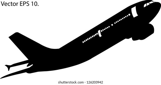 Airplane Vector Illustration, EPS 10.
