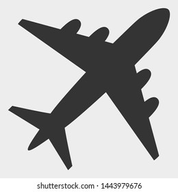 Airplane vector illustration. A flat illustration design of Airplane icon on a white background.