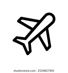 Airplane - vector Illustration Icon