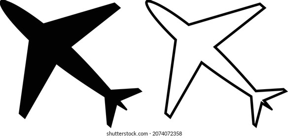 Ilustración Del Vector De Avión Aislado En Fondo Blanco. 