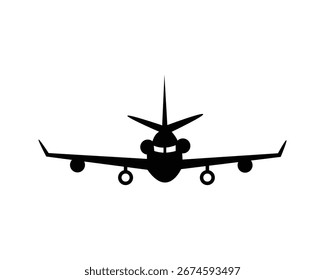 Ilustración vectorial de aviones de Jet Plane Silhouettes