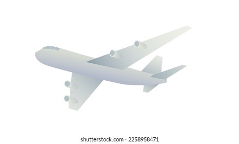An airplane vector illustration material