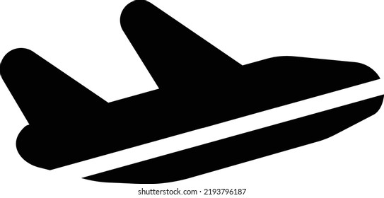  avión   Ilustración vectorial en un fondo transparente. Símbolos de calidad superior. Iconos vectoriales de glifos para diseño de conceptos y gráficos.