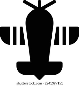 airplane Vector illustration on a transparent background. Premium quality symmbols. Glyphs vector icons for concept and graphic design.