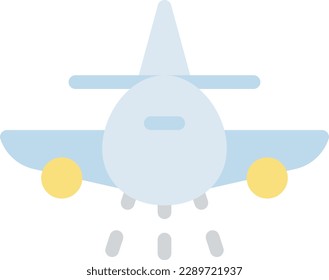 ilustración del vector del avión en un fondo transparente. Símbolos de calidad superior. Iconos vectoriales de color de línea para el concepto y el diseño gráfico. 
