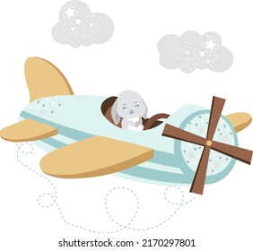 Airplane Vector illustration on white background