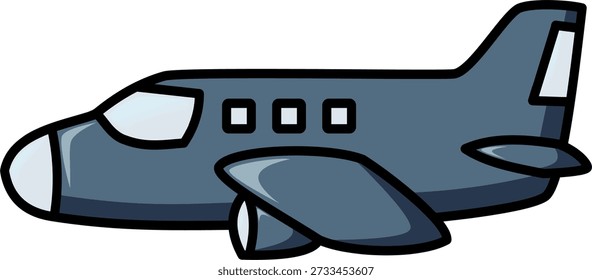 airplane vector illustration. simple vector design. flat design. 