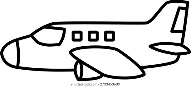 airplane vector illustration. simple vector design. flat design. 