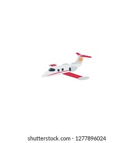 Airplane vector isolated flat icon