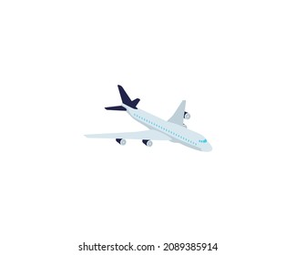 Airplane vector isolated icon. Emoji illustration. Airplane vector emoticon