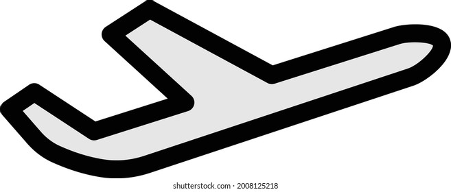 Vektorgrafiksymbol des Flugzeugs