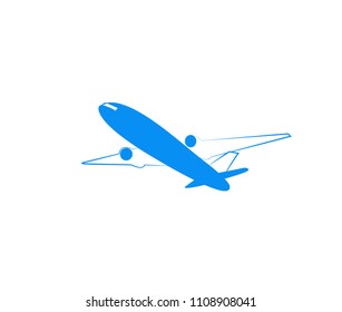 Airplane Vector Line Stroke Illustration Stock Vector (Royalty Free ...