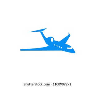 Airplane vector line stroke illustration