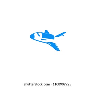 Airplane vector line stroke illustration