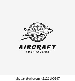 AirPlane Vector Logo Design Template Idea  Air Plane Vector Logo Design Template Idea