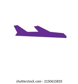 Airplane vector logo or minimalist illustration