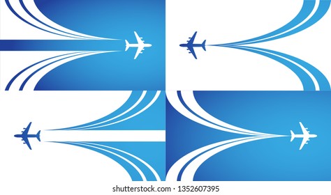 Airplane vector symbol