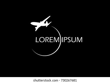 Airplane vector symbol