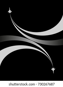 Airplane vector symbol