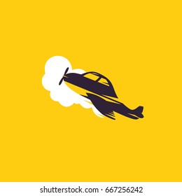Airplane - vector template concept illustration.