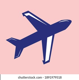 Airplane, Airplane vector, transportation Airplane unique design can be use for logo, trade mark and different designs