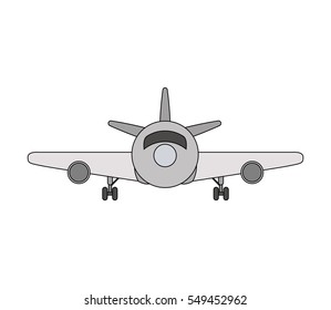 airplane vehicle icon