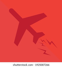 Airplane Visible from below conceptual design illustration vector