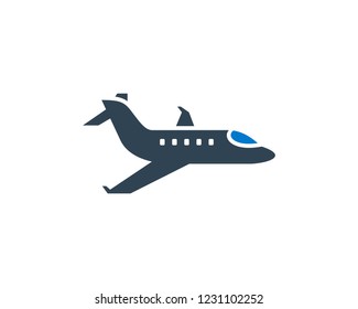 Airplane Web Print Pictogram Design