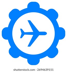 Flugzeug und Rad auf Weiß