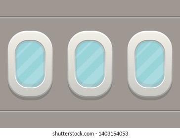 Airplane windows vector design illustration