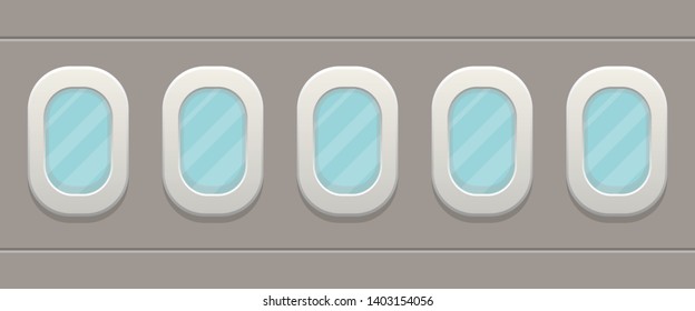Airplane windows vector design illustration