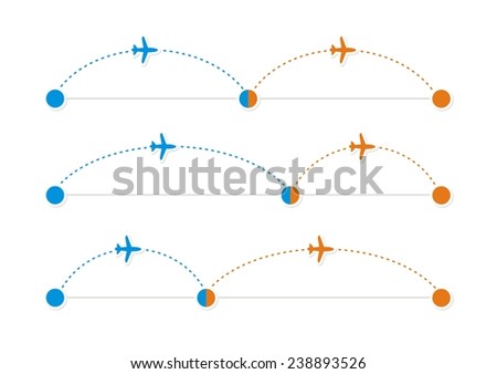 Airplanes. Abstract illustration infographics. Vector. 