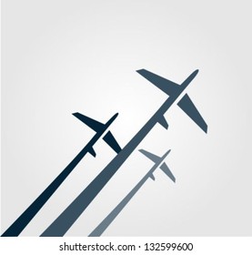 Airplanes background