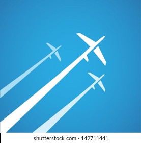 Airplanes background