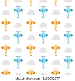 
airplanes and clouds pattern