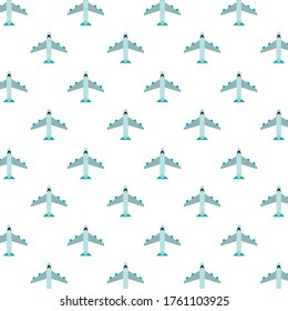 airplanes flying transport pattern background vector illustration design