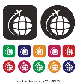 Airplanes icon / Flying icon