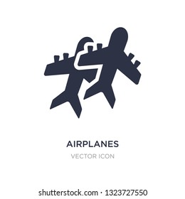 airplanes icon on white background. Simple element illustration from Transport concept. airplanes sign icon symbol design.
