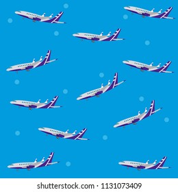 Airplanes pattern background