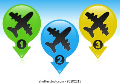 Airplanes Vector - Flying illustration