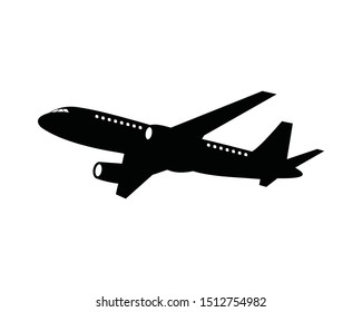airplanes vector icon on white background, airplane vector Illustration