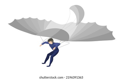 Diseño de imágenes vectoriales de aviones, planeador colgante, avión de pasajeros. Conjunto de elementos de diseño e ilustración del transporte y la aeronave