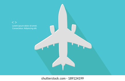 Airplane,Transport concept,Blank for text,vector
